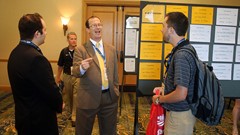 Danny Kambel of Pacific working the Job Seekers room.